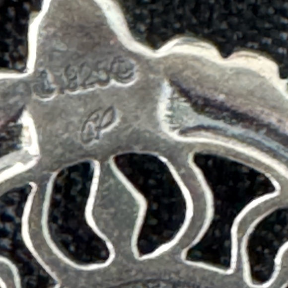 Carolyn Pollack Sterling Squash blossom Necklace vintage new - Picture 3 of 10